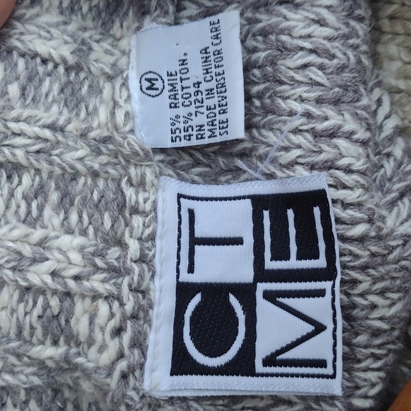 CTME Vintage Tan and Gray Sweater M - Picture 10 of 11